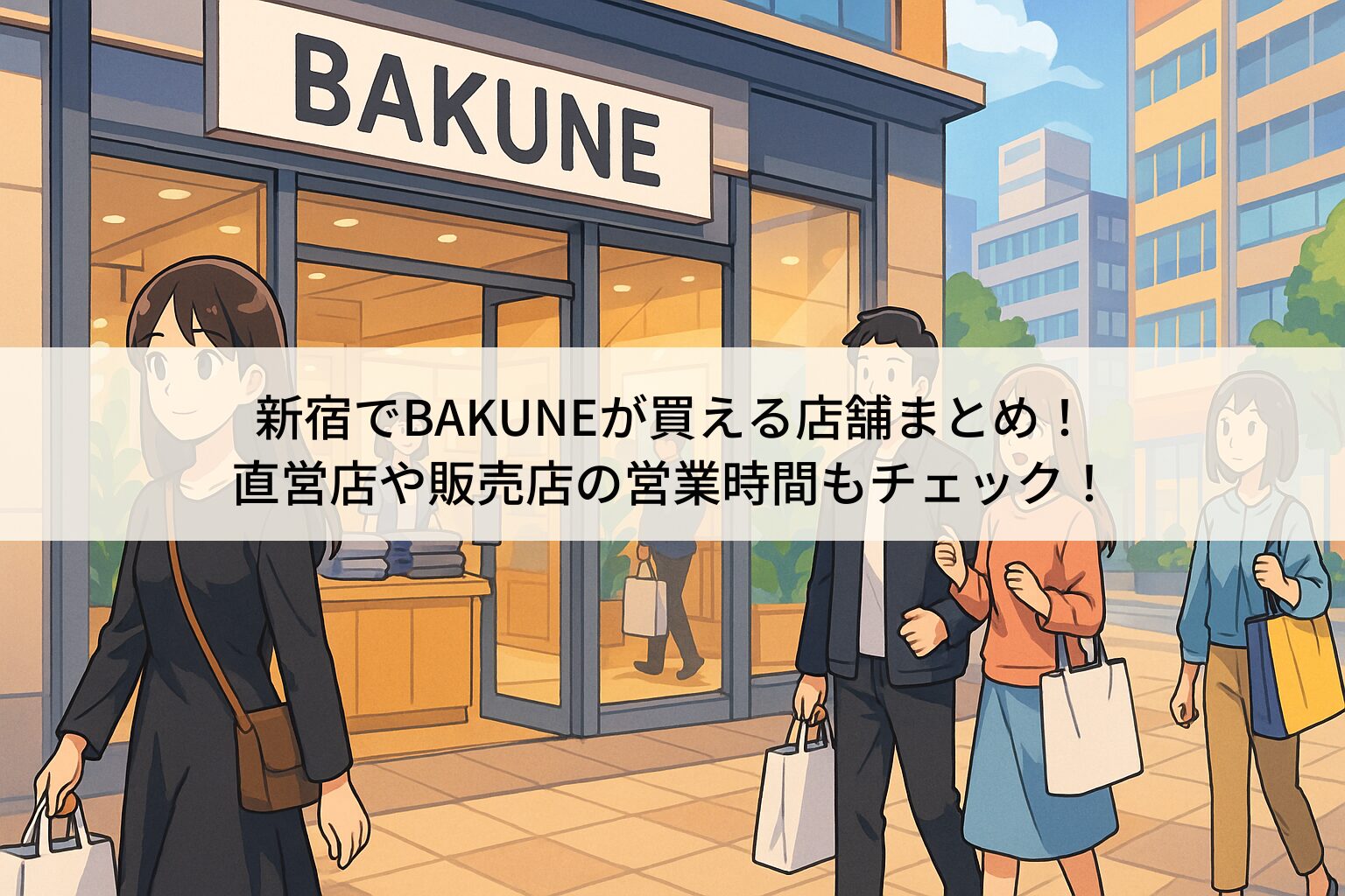 新宿でバクネが買える店舗ほ紹介！