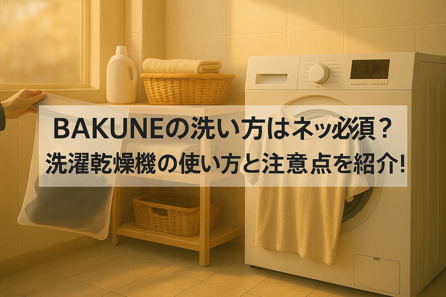 BAKUNEの洗い方を紹介！