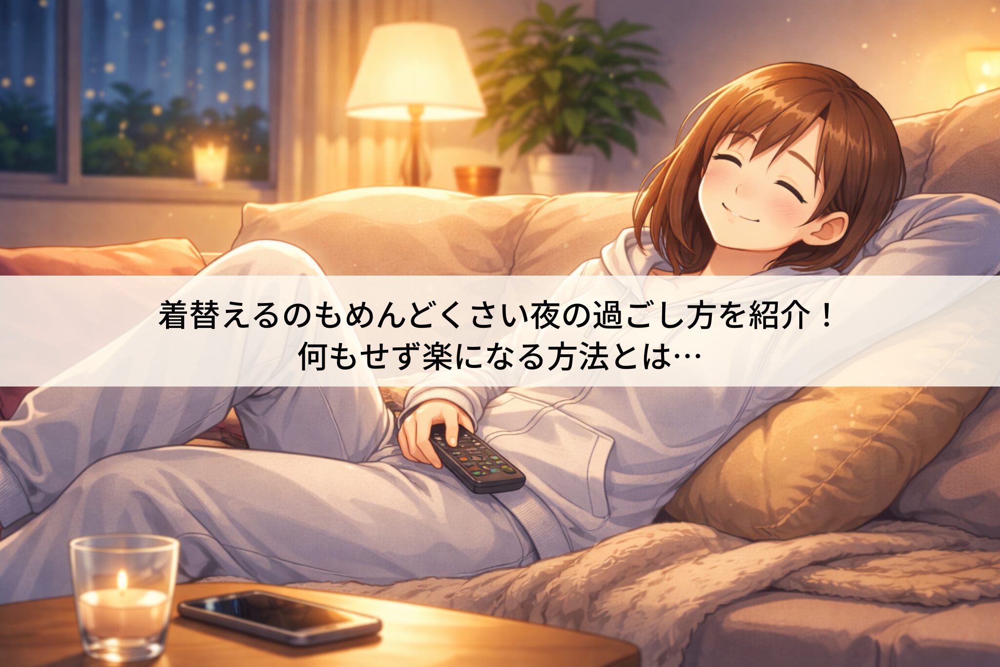 着替えるのもめんどくさい夜の過ごし方を紹介！何もせず楽になる方法とは...